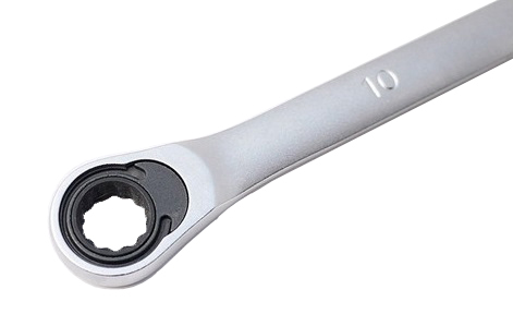 Force 50623 10x12-17x19mm 6pc Aviation Extra Long Double Gear Flat Long Ratcheting Wrench Set