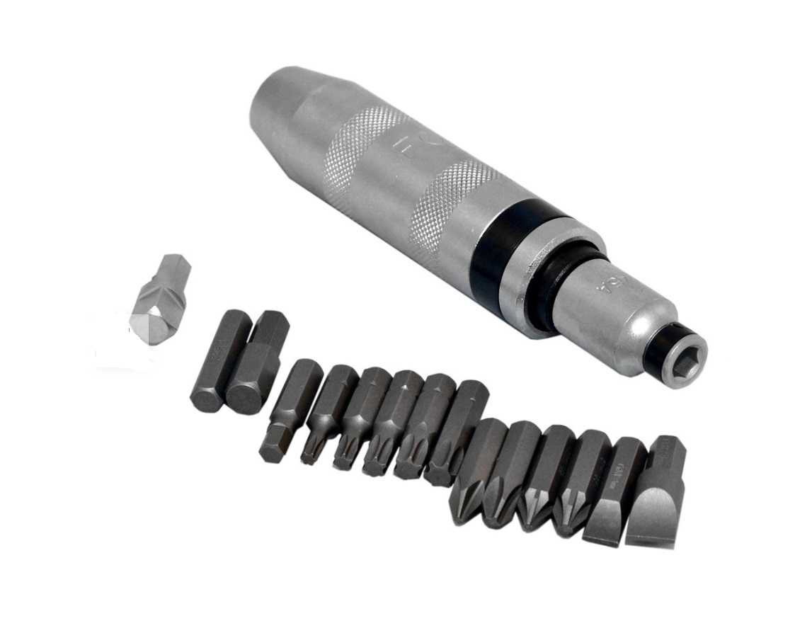 Force 5171 17pc Impact Screw Driver Set with Torx, Hex, Phillip Pozi Bits