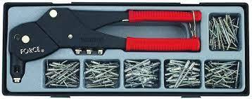 Force 51811 181pc Rivet Pliers Set with Aluminium & Stainless Steel Rivets Assortment