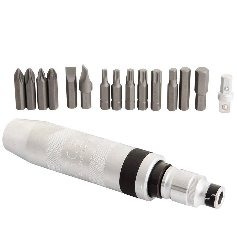 Force 5171 17pc Impact Screw Driver Set with Torx, Hex, Phillip Pozi Bits