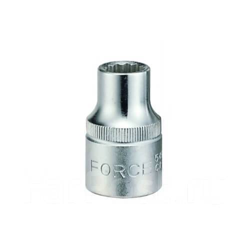 Force 1/4" Dr. 12pt Double Hex 25mmL Flank Socket Metric & Imperial Size Options