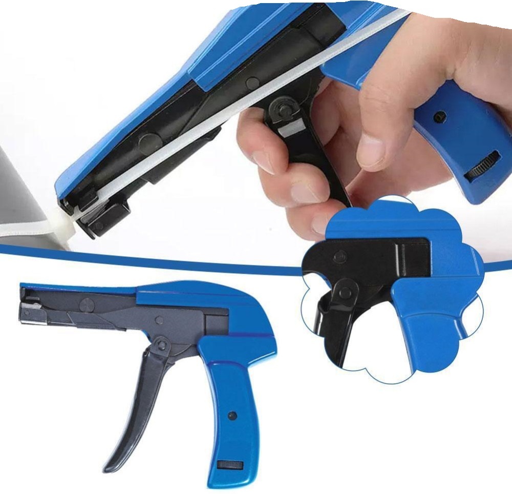 Force 54111 411pc Cable Tie & Tension Cutting Tie Down Gun Pliers Kits