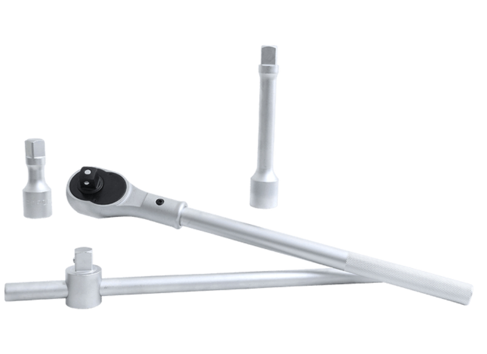 Force 6141S 14pc 3/4" Dr. 12pt SAE Socket & Accessories Set: 7/8"-2" Imperial Socket, Ratchet Handle, Extensions