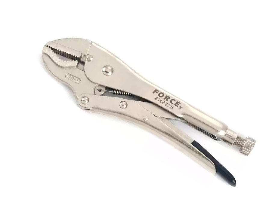 Force 614 / 615 Locking Grip Pliers: Curve / V / Stright Jaw Size Options