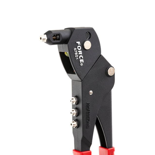 Force 67801 Swivel Head Riveter Gun Rivet Pliers Suits 1/8" To 3/16" Rivets