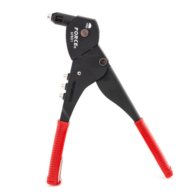 Force 67801 Swivel Head Riveter Gun Rivet Pliers Suits 1/8" To 3/16" Rivets