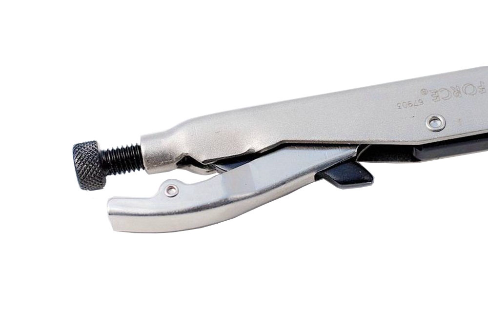 Force 67901 / 67902 Self-locking Multi-grip Welding Clamp Pliers Wide Flat/Double Curved Jaws