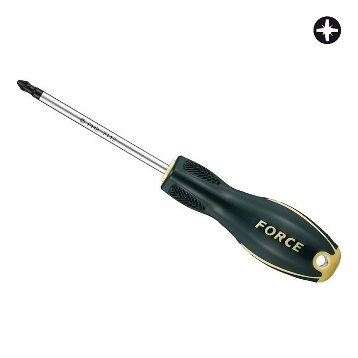 Force 711/712/713 S2 Steel Anti-Slip Screwdriver Phillip, Pozidriv, Slotted Individual