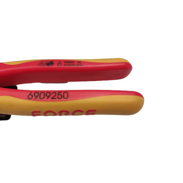 Force 6909250 Insulated Electrician VDE Copper/Aluminium Cable Cutters Pliers 250mm/10" with Big Head