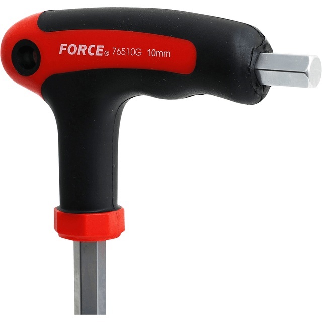 Force 765..G Extra Long L-Shape T Handle Hex Key with Ball Point Softgrip Wrench