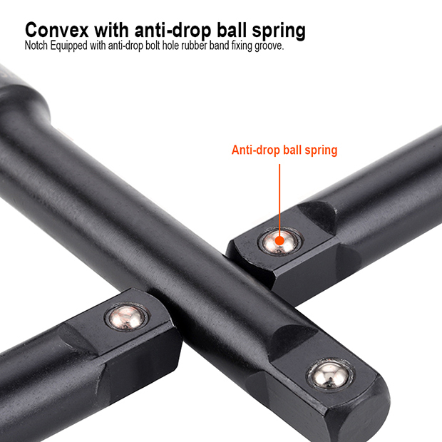 1/2" Dr. Cr-Mo Impact Socket Extension Bar Option:3"/5"/10"