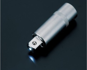 Force 8044080L 1/2" Dr. 80mmL Socket Extension Bar with LED Light