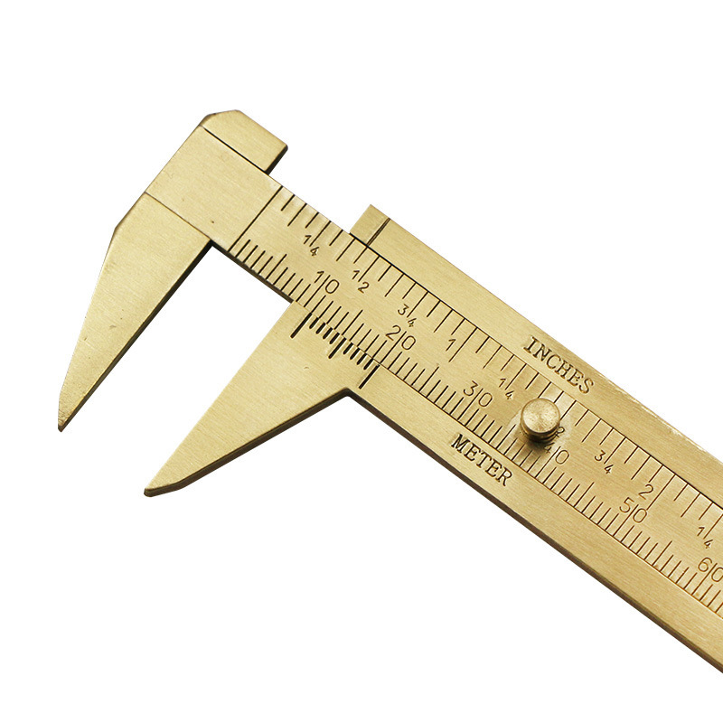 Brass Vernier Caliper 1-80mm Range Non-marring Non-rusting