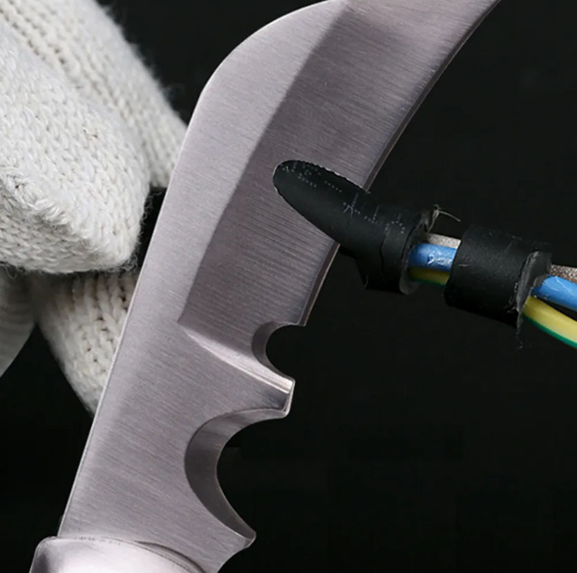 Stainless Steel Electrician Folding Cable Knife Wire Cut Curved Hawk Bill Blade