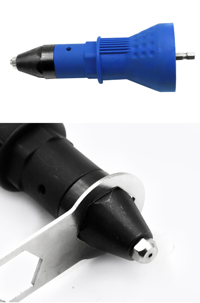 Riveter Drill Attachment Cordless Electric Pop Rivet Gun Riveting Tool Insert Drill Adapters