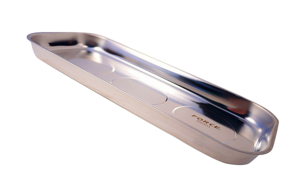 Force 88003 360mmLx160mmW Stainless Steel Magnetic Rectangular Tray
