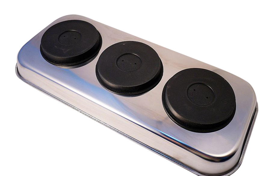 Force 88003 360mmLx160mmW Stainless Steel Magnetic Rectangular Tray