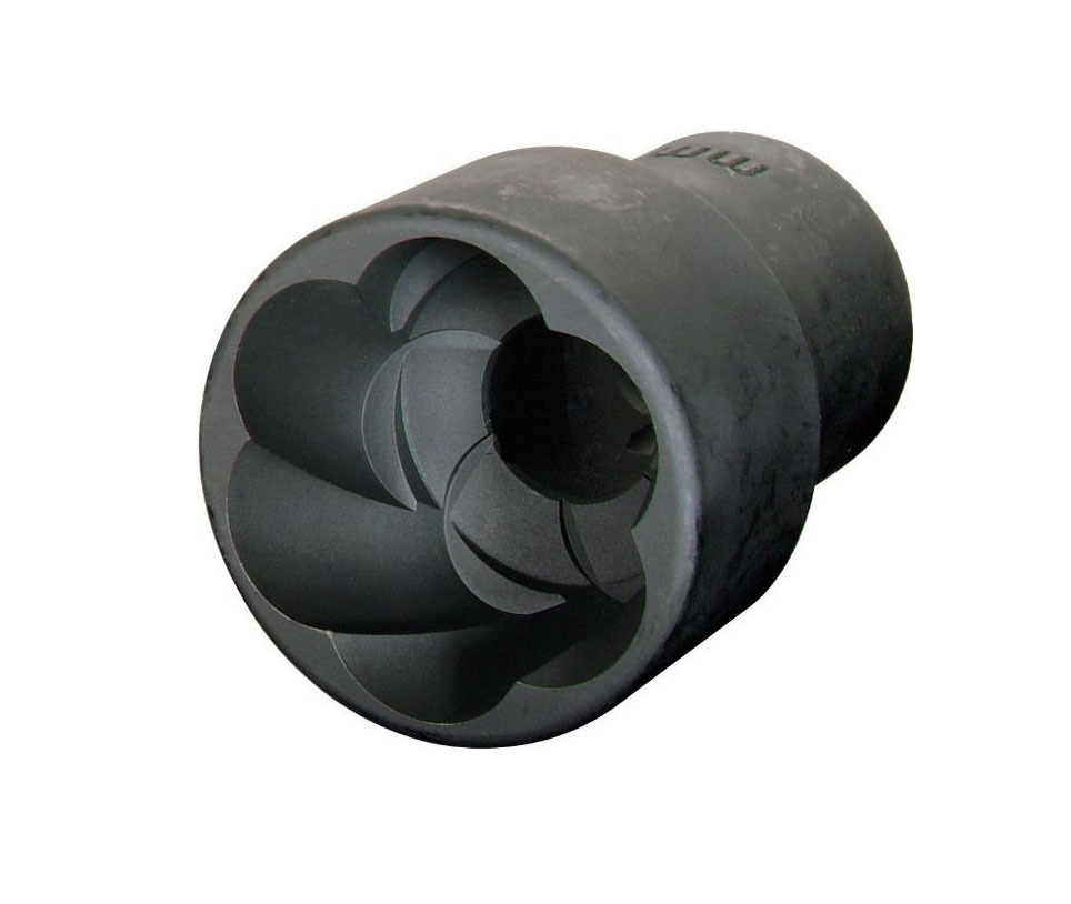 Force 910U2 10pc 3/8" Dr. Impact Twist Socket Bolt Nut Extractor Set: 10-19mm