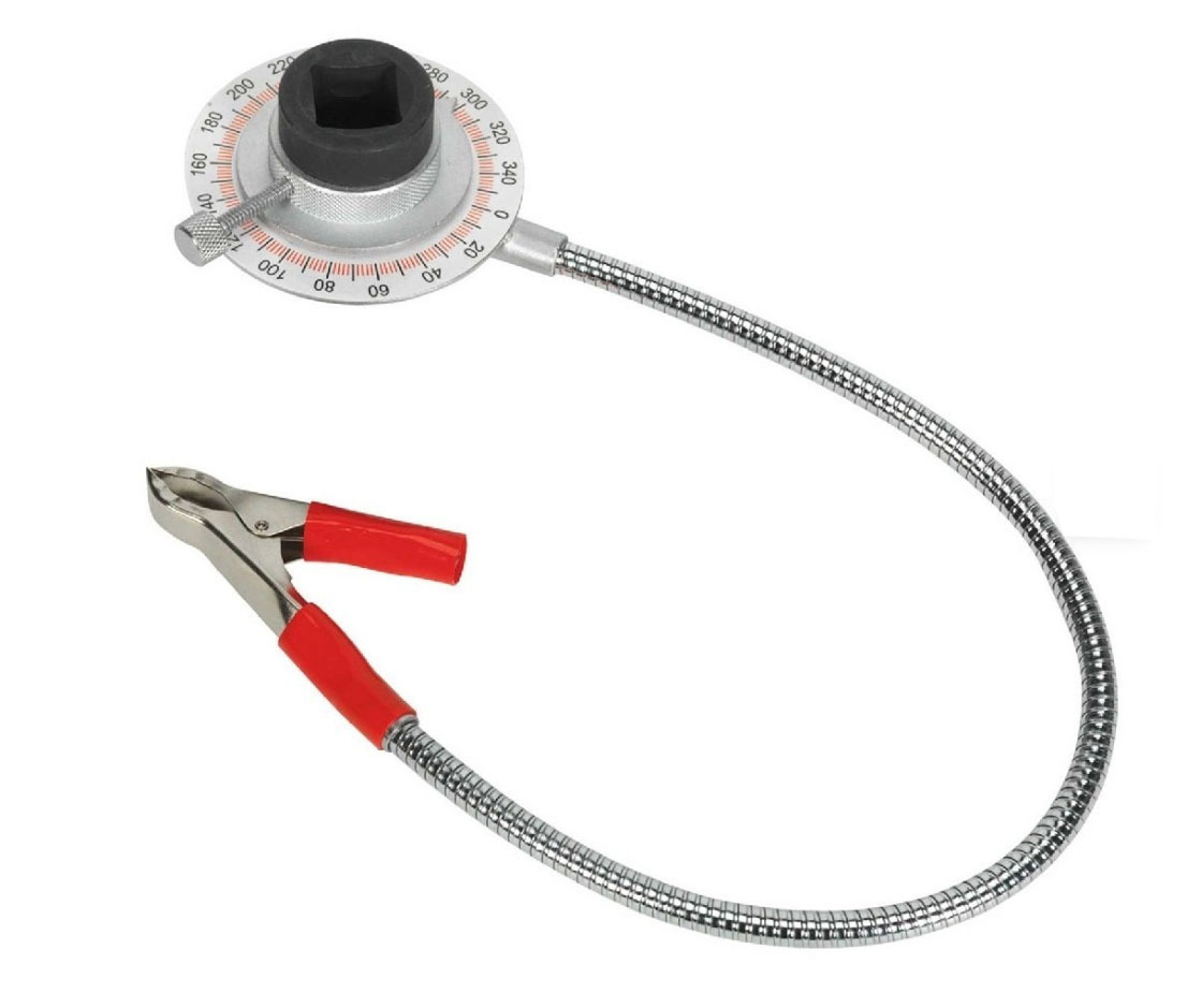 Force 9G1801 1/2" Drive Angle Torque Meter Gauge with Flex Arm Clip