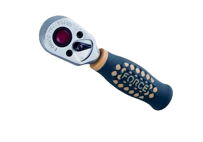 Force K30713 7pc 3/8" Dr. Socket Accessories: 3pc Ratchet Handle, Extention Joint Adapter