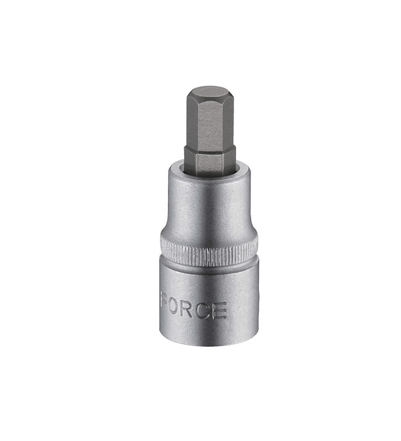 Force K41110 1/2" Dr. Hex Allen Socket Bits H4-H19mm 11pc set