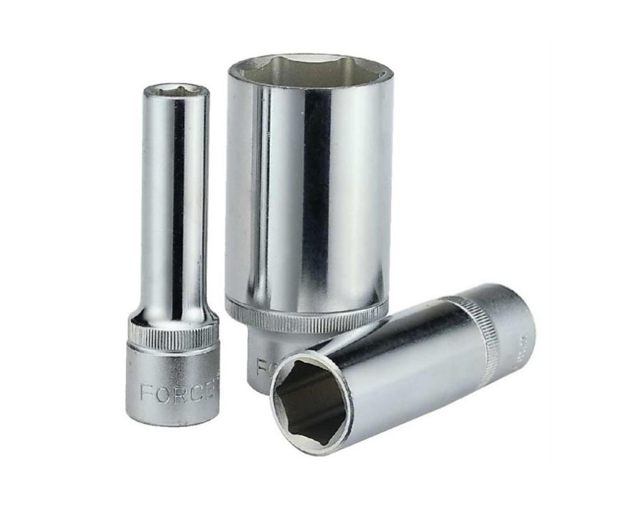 Force K4188D 18pc 1/2" Dr. 6pt. Flank Deep Socket 10-32mm Metric Set