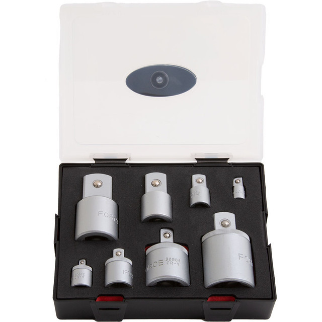 Force K4087 8pc Socket Adaptor Reducer Converter Set: 1/4"-1" Dr.