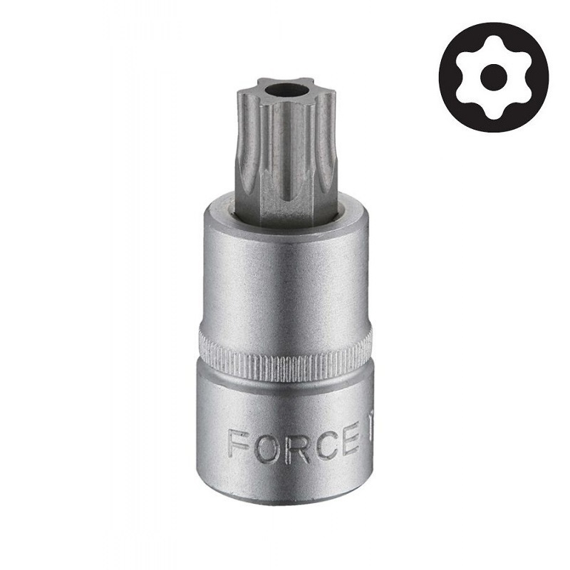 Force K4204 1/2" Drive 20pc T20-T70 Star Torx & T20H-T70H Tamperproof Socket Bits Set