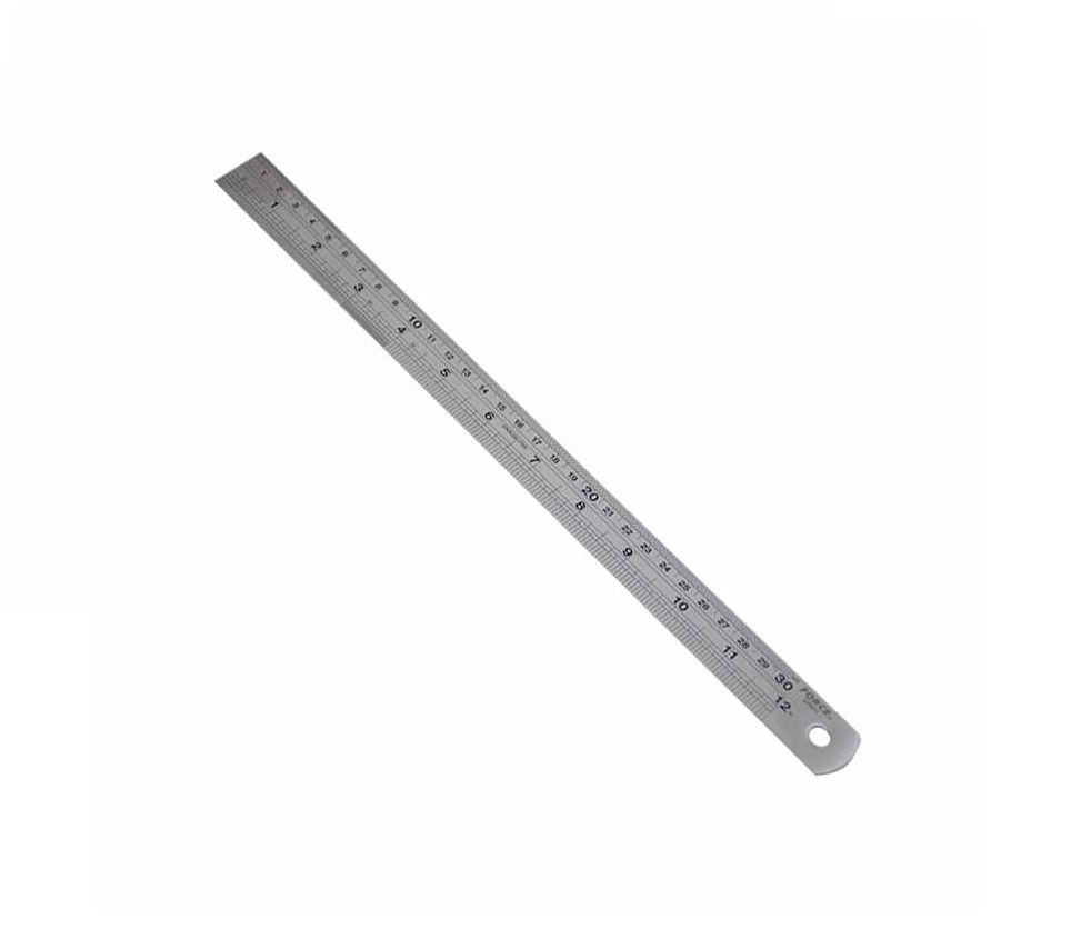 Force K50629 6pc Assorted Measuring Tool Kit: Caliper, Protractor, Scriber, Punch, Tape Measure