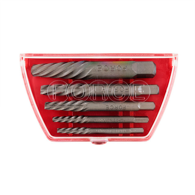 Force K5193 19pc Assorted Plumbing Tool Set: Nut Splitter Stud Extractor Thread Gauge File