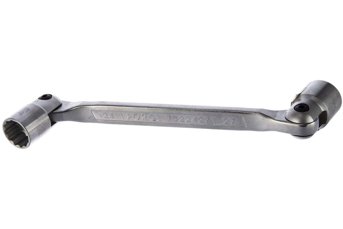 Force 752 Hinged Swivel Flex Double Head Socket Saltus Wrench for Confined Area