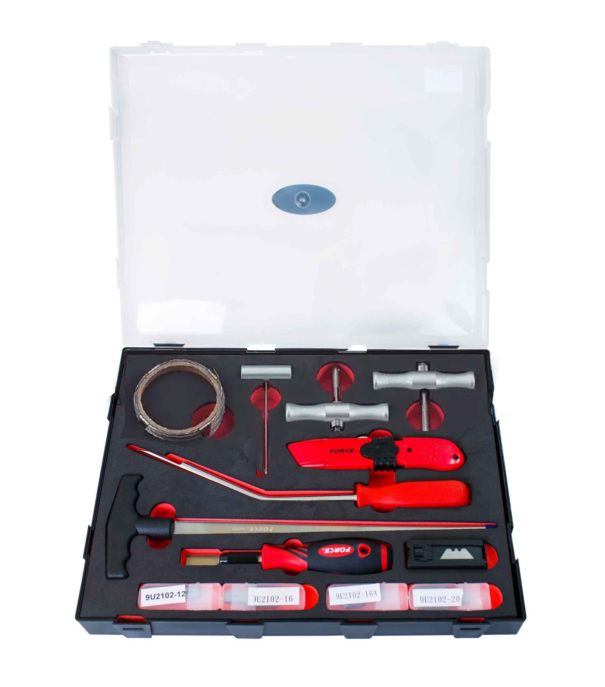 Force K913M1 13pc Auto Windshield Removal Set: Wire Guide Starter Piercing Tool