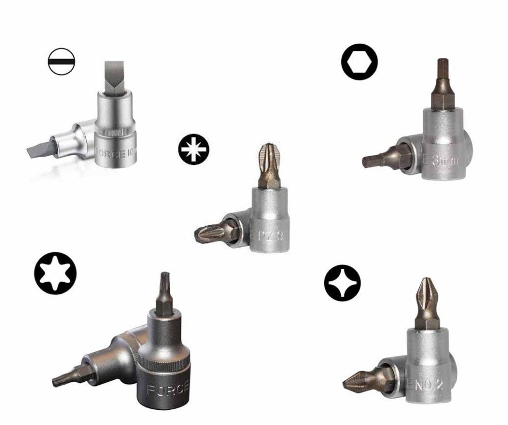 Force T2742-18 74pc 1/4" Dr. Metric & Female E-Star Socket and Accessories Master Set