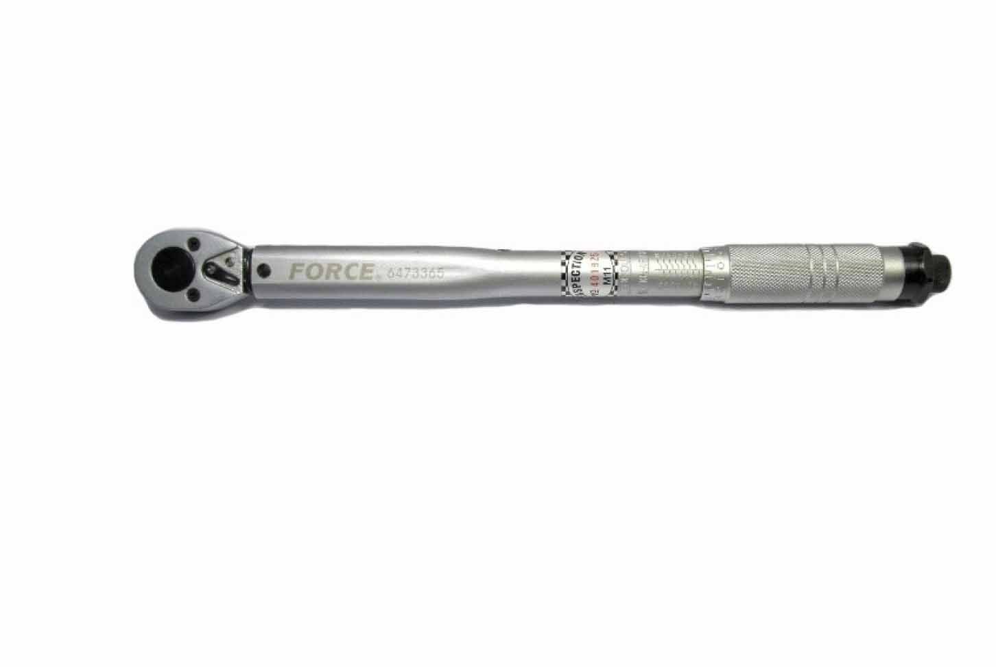 Force T30712 3/8" Dr. Socket Accessories Set: Torque Wrench, Reversible, Stubby, Flexible Ratchet Handles