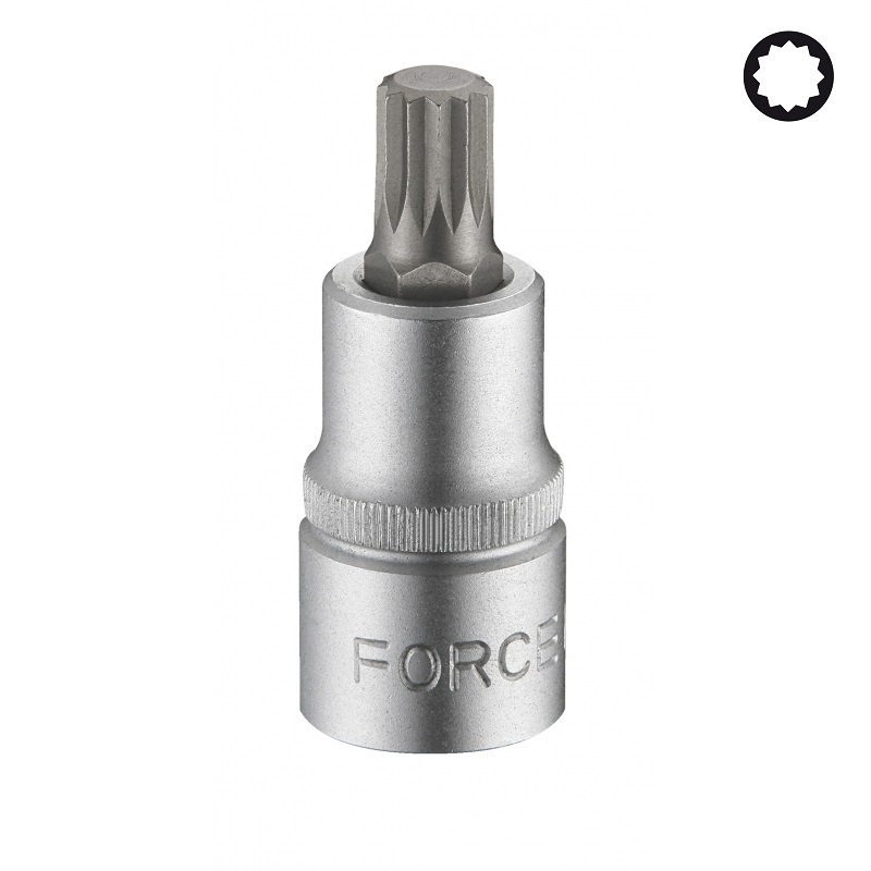 Force T3381 38pc 3/8" Dr. Female E-Star Socket & Torx & Spline Bits Set