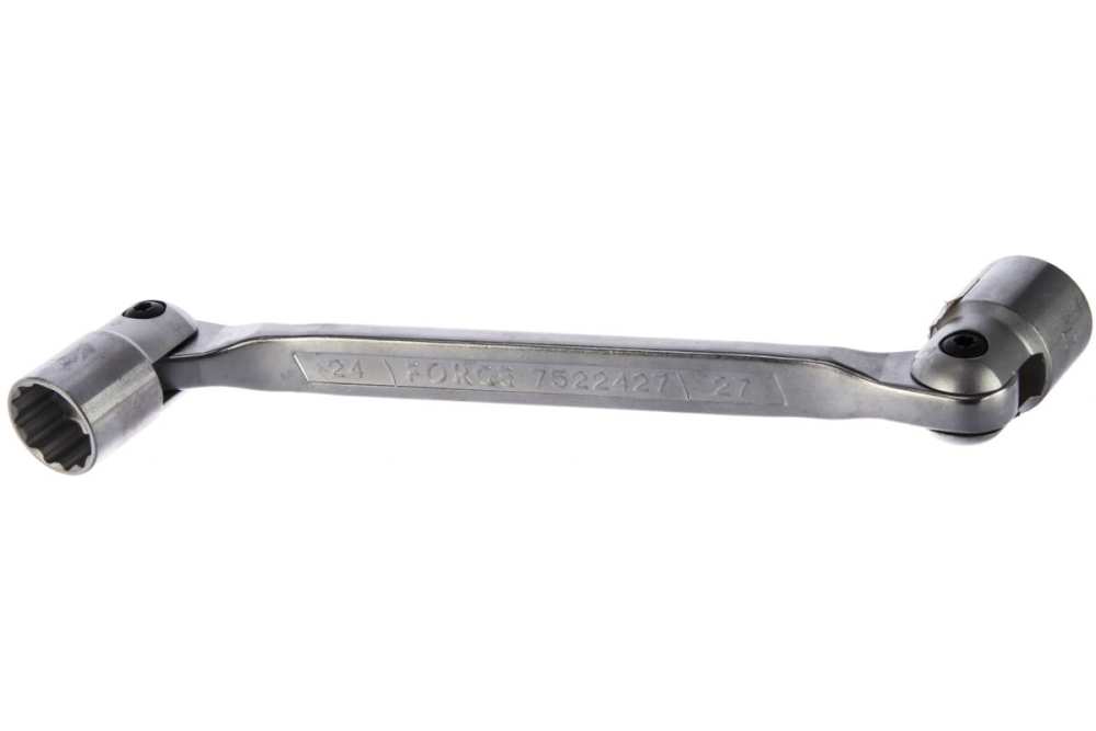 Force T5033 Hinged Swivel Flex Double Head Socket Saltus Wrench 20x22-24x27mm 3pc Set