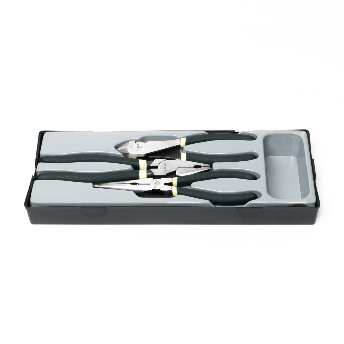 Force T5034 Combination, Long Nose, Diagonal Pliers 3pc Set