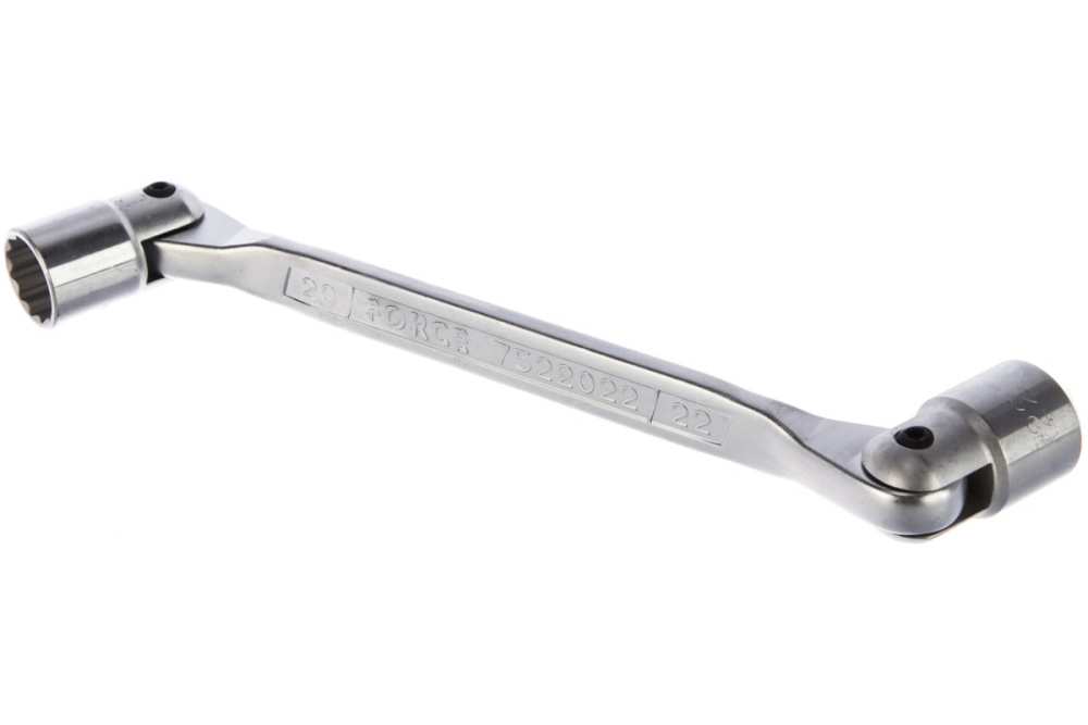 Force T5033 Hinged Swivel Flex Double Head Socket Saltus Wrench 20x22-24x27mm 3pc Set