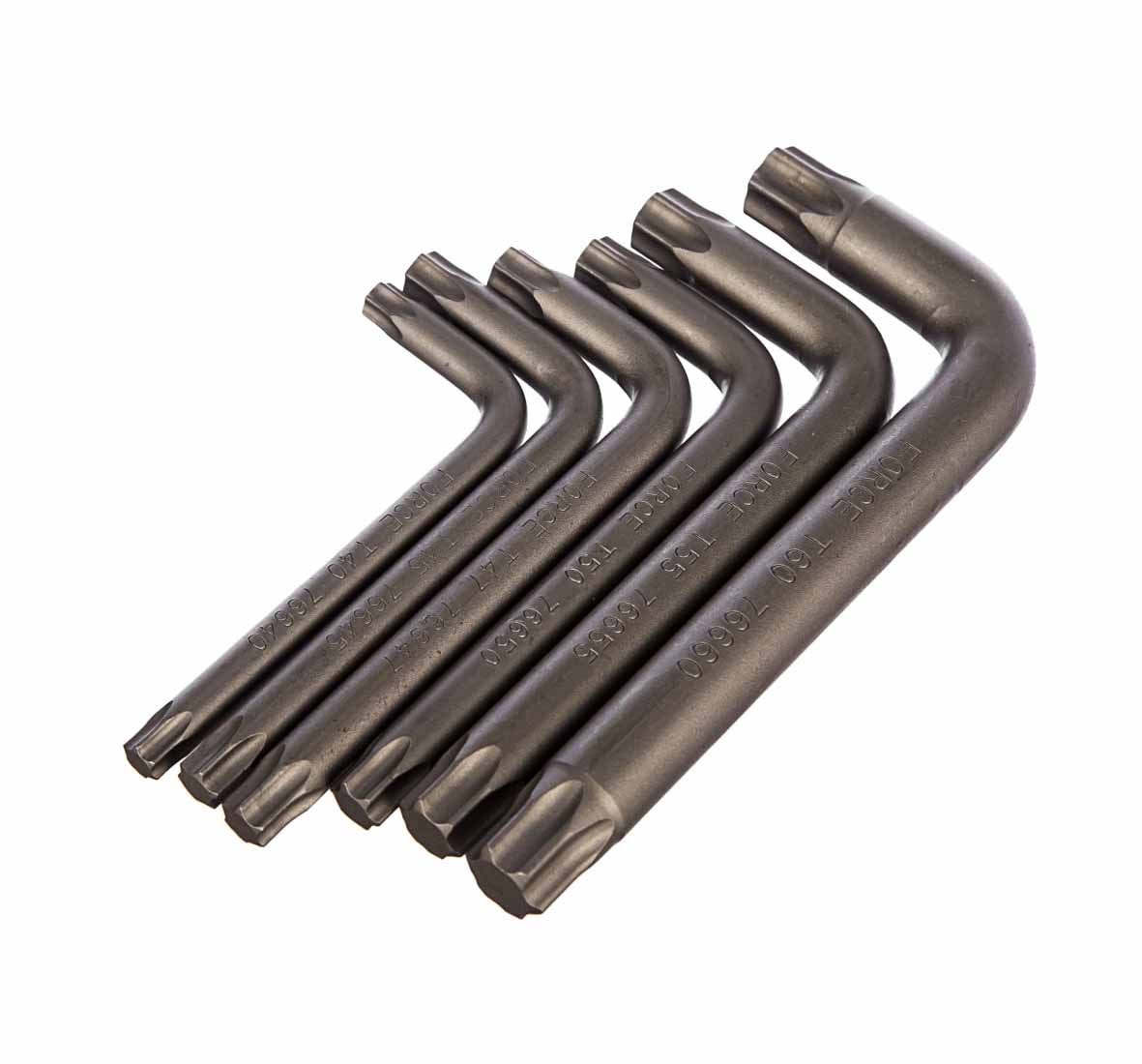Force T4411 Torx Bits L-key Wrench E-Star Socket 1/4"- 3/8" Dr. 41pc Set