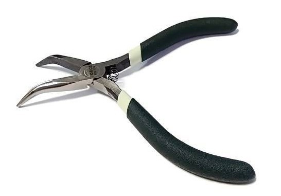 Force T50814 Mini Pliers Set 8pc: Needle, Flat, Bent, Long, Round Nose, Diagonal, End Cutter, Combination Pliers