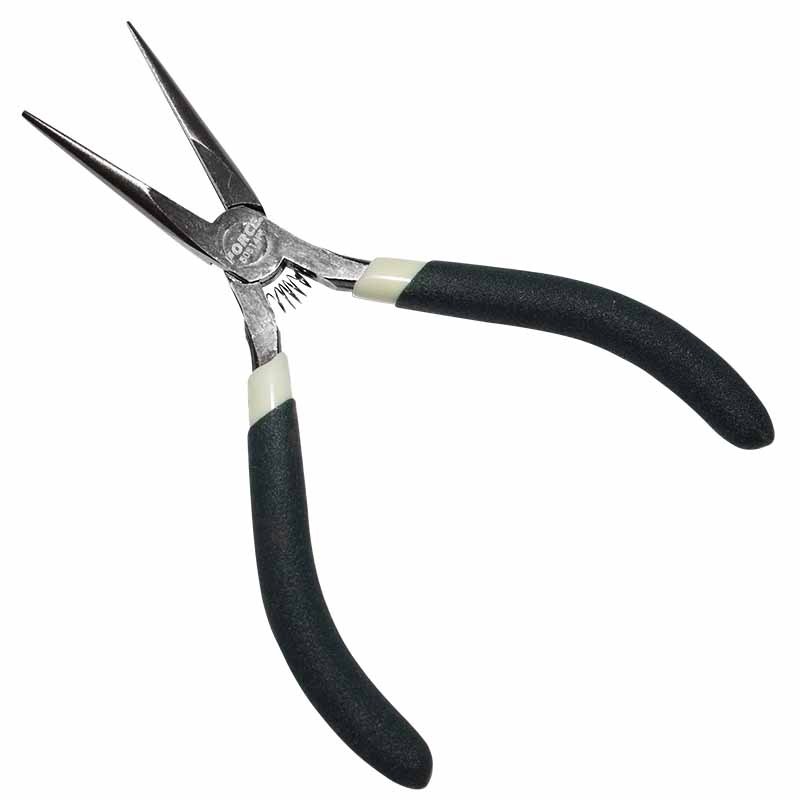 Force T50814 Mini Pliers Set 8pc: Needle, Flat, Bent, Long, Round Nose, Diagonal, End Cutter, Combination Pliers
