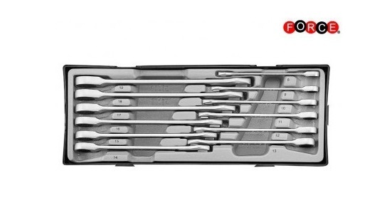 Force T51210 / T51211 8-19mm 12pc Ratchet Spanner Gear Wrench Set