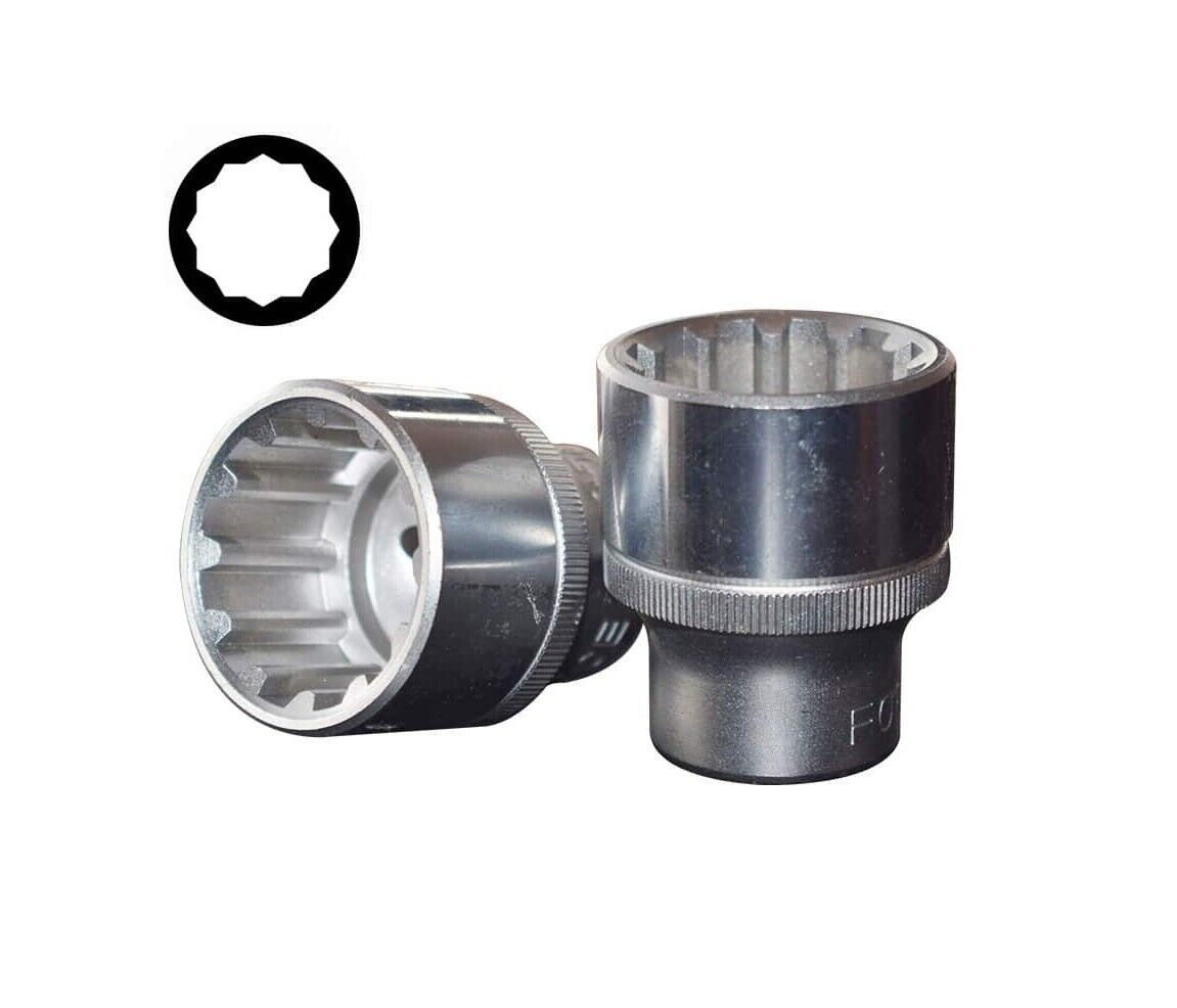 Force Taiwan 54Q.. 1/2" Dr. 12PT Female Torx Spline Gear Lock Universal Socket