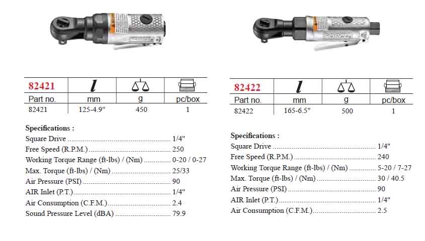 Force Taiwan 13pc 1/4" Dr. 6pt Flank Impact Socket with Air Ratchet Wrench Set