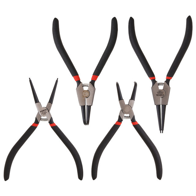 Force 4451 1/2" Dr. Reg. Deep Flank Socket & Accessory & Circlip Pliers 45pc Set