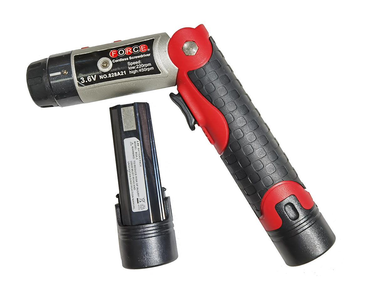 Force 828A21 3.6v Cordless Electric Screwdriver Built In Battery with Charger