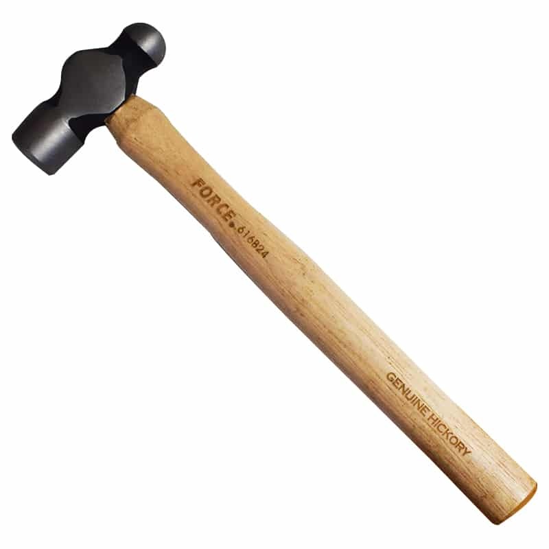 Force 616B Ball Pein Hammer Engineer's Ballpein Hammer Hickory Wooden Handle