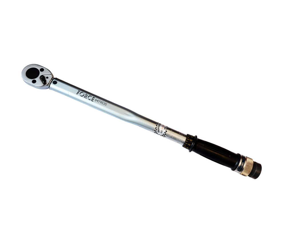 Force 50619 6pc Wheel Special Tools Set: 1/2" Dr. 40-210 Nm Lock Torque Wrench; Wheel Nut Wrench & Socket; Balance Pliers