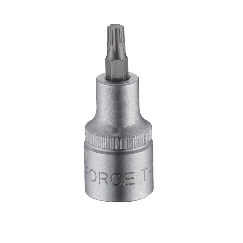 Force / King Tony 3/8" Dr 50mmL S2 Steel Torx Star Socket Bit Option:T8-T60