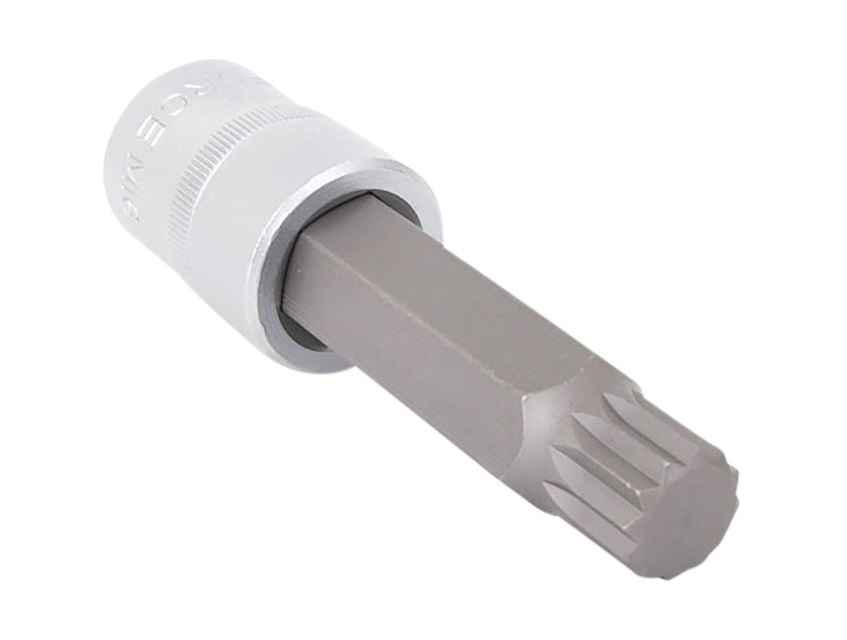 Force / Selta 1/2" Dr Spline Socket 55mm/100mm/120mm/140mm/800mmL Cr-V Socket S2 Steel Bits Individual Size M5-M17